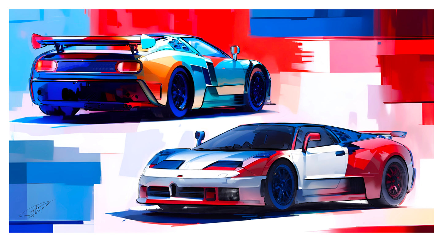 Affiche Bugatti EB110