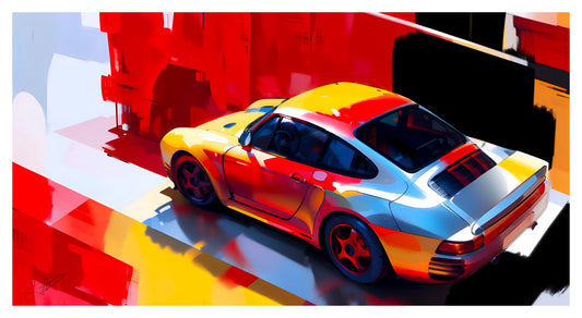 Affiche Porsche 959