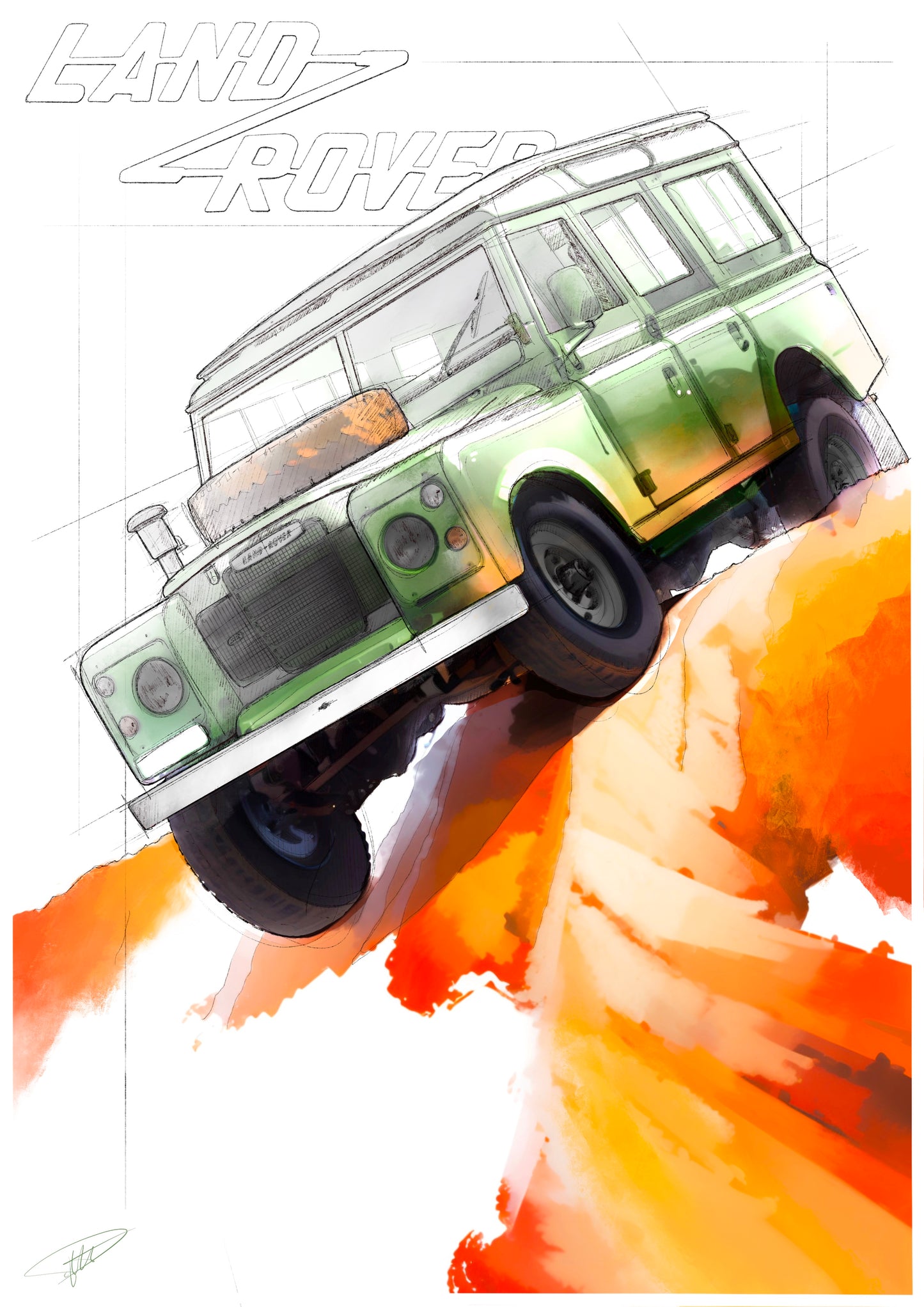 Affiche Land Rover