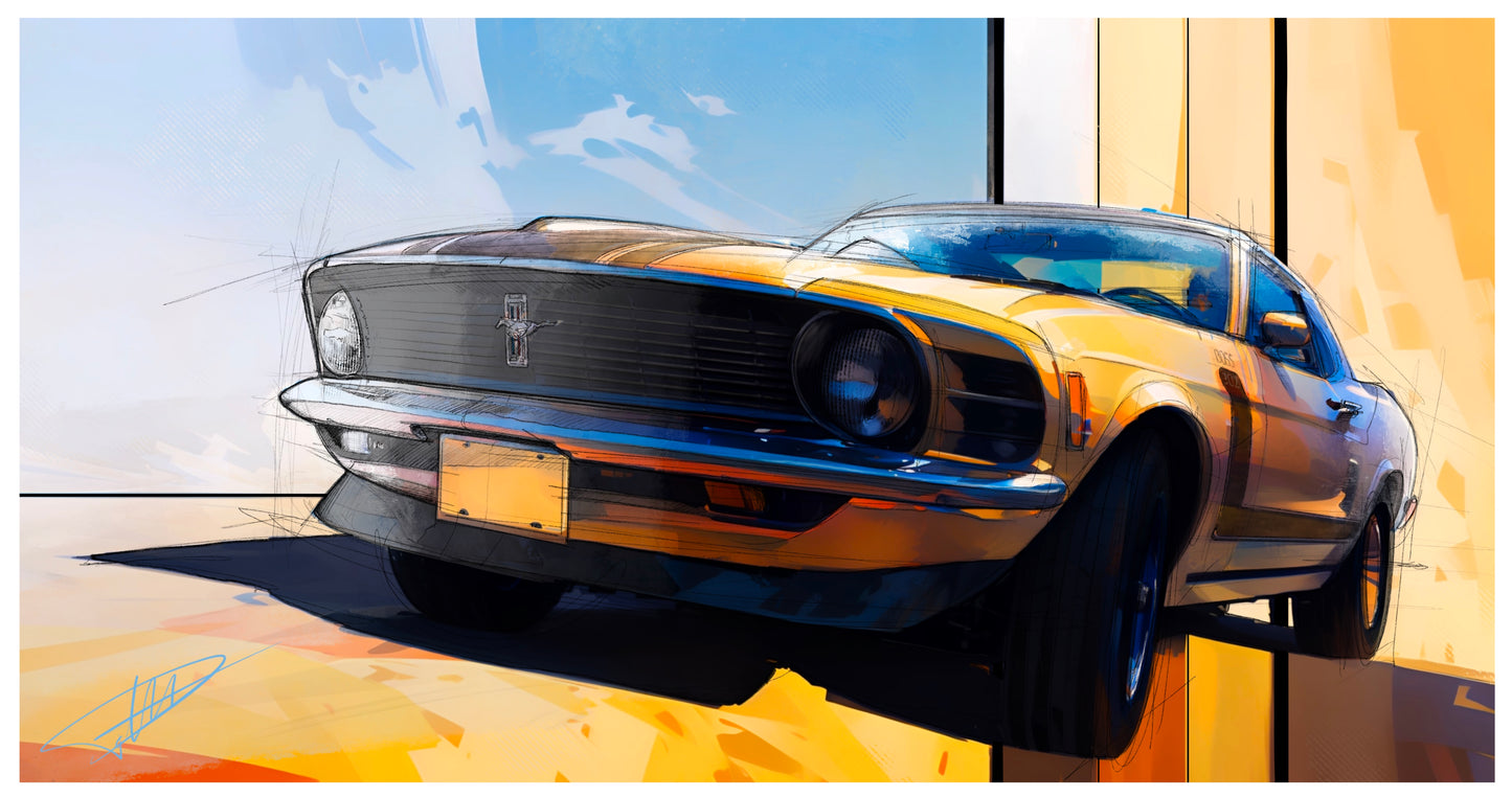 Affiche Mustang Boss 302
