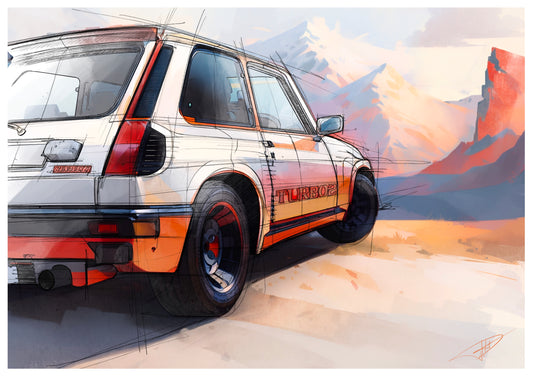 Affiche Renault turbo 2