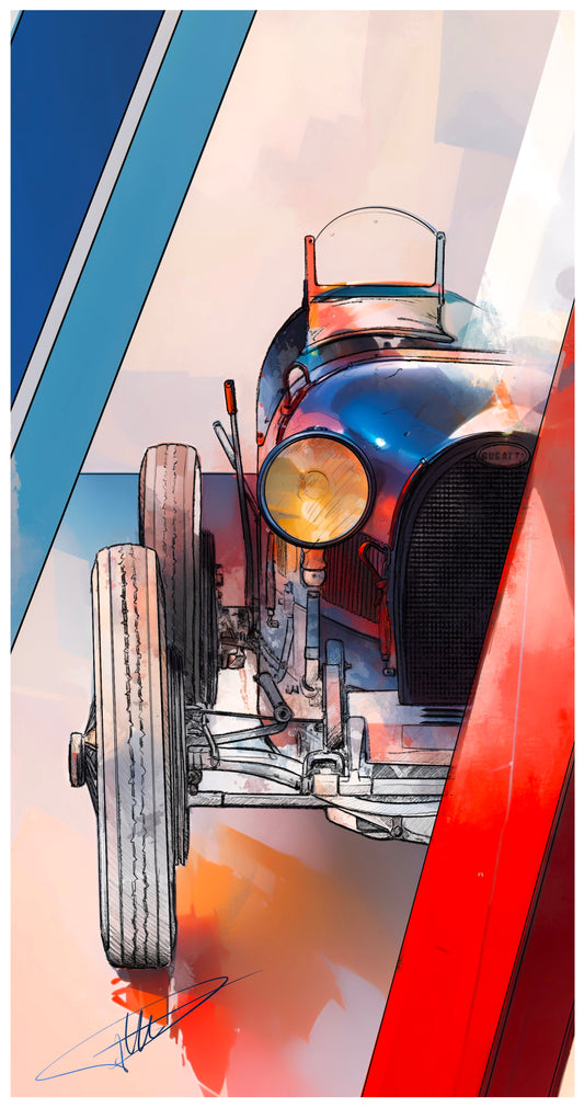 Affiche Bugatti Type 35